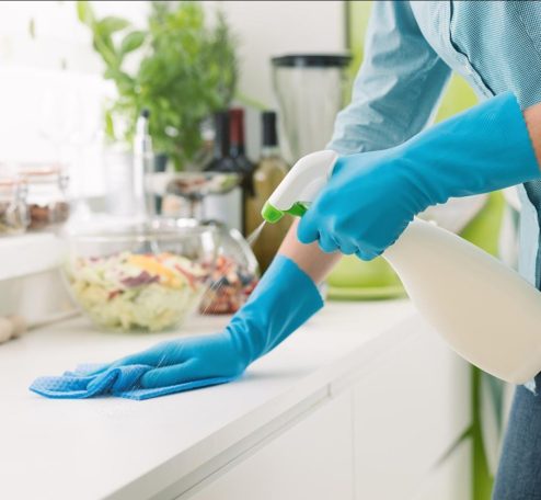 Reinigung der Wohnung und Pflege der Wohnräume